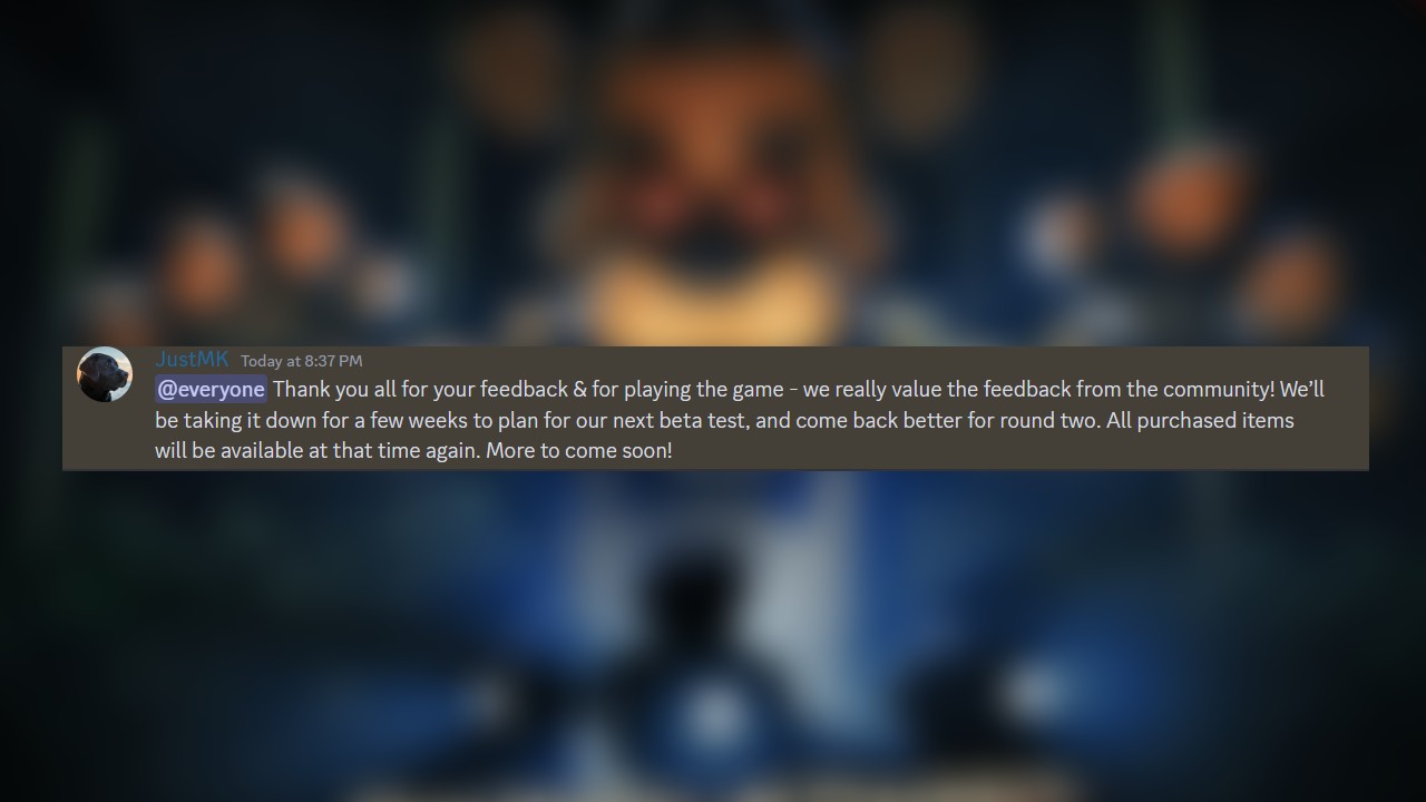 Official Five Nights at Freddy's Roblox Experience Taken Down Two Hours After Release FNaF-Roblox-Discord