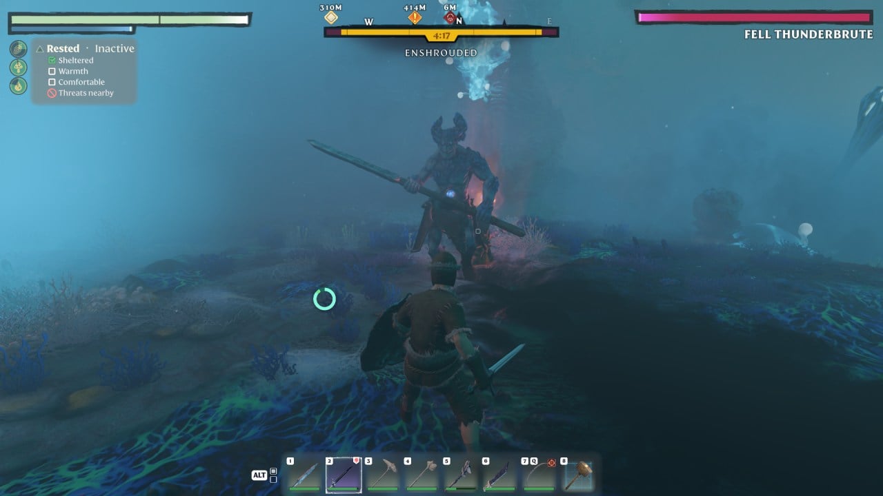 Enshrouded Early Access Review The-Fell-Thunderbrute-in-Shrouded-1